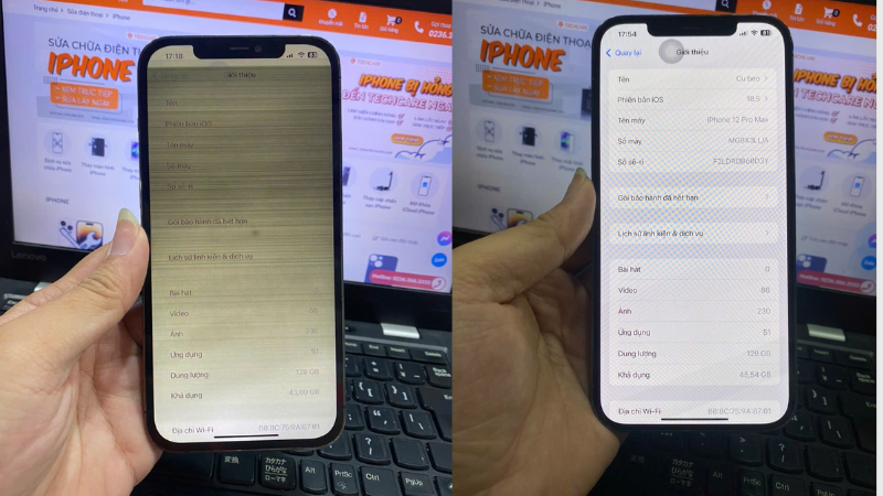 thay màn hình iphone 12 pro max