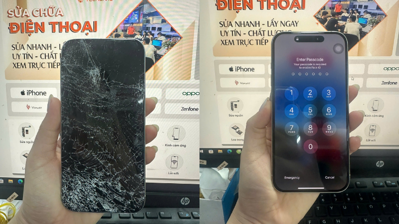 thay màn iphone 15 pro