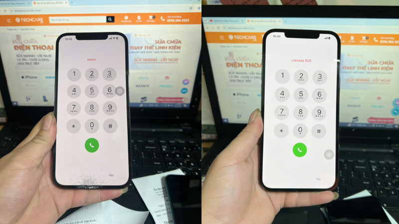 thay mặt kính iPhone 12